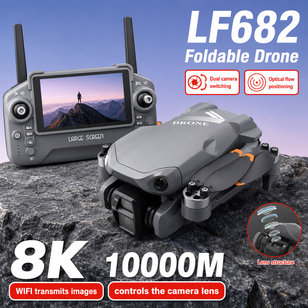 Drone Gps Module - Dron Aéreo LF682 con Cámaras Duales