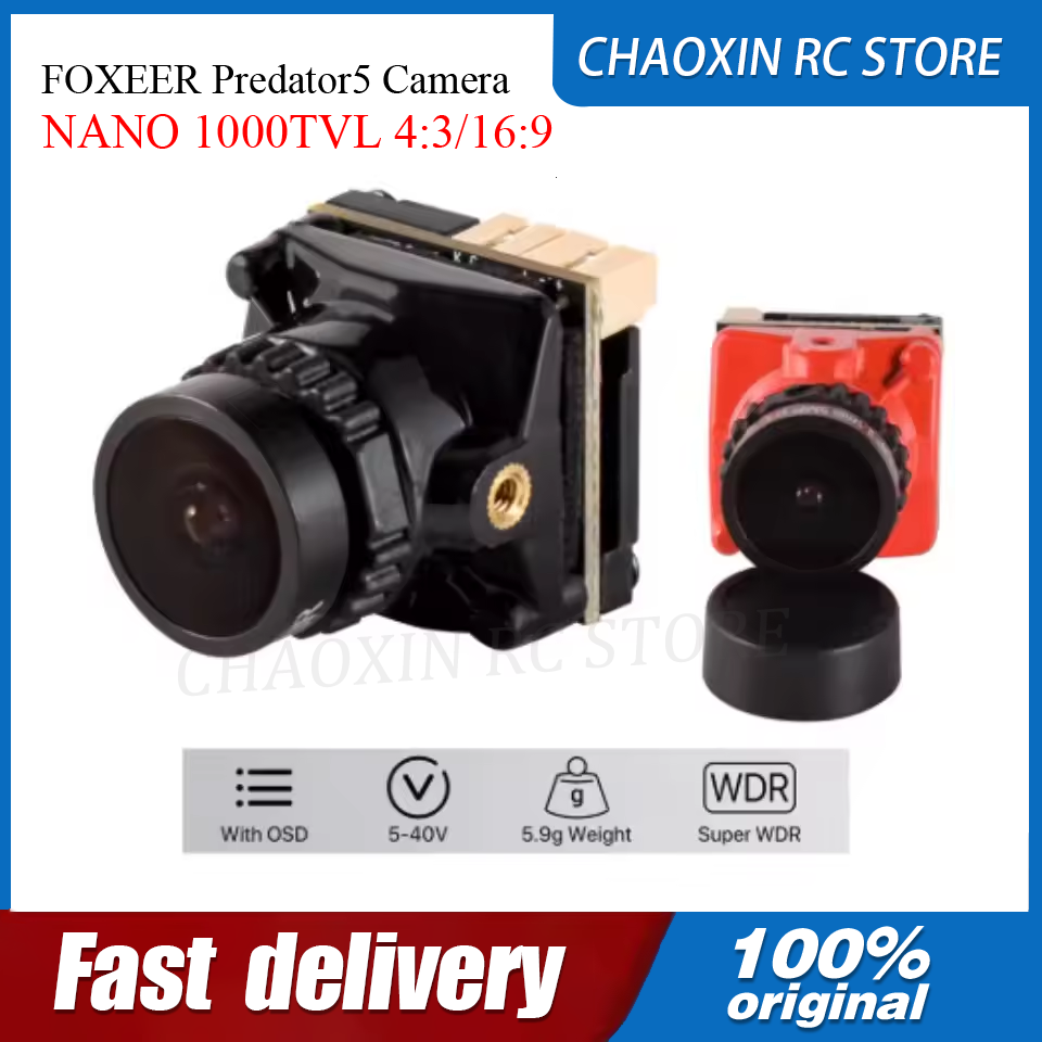 Drone Camera - Cámara FOXEER Predator5 NANO 1000TVL 4:3/16:9