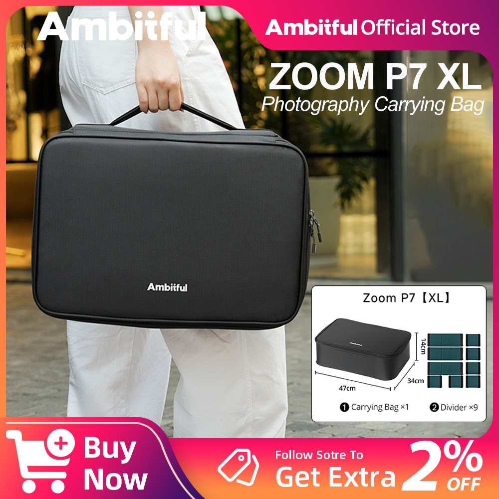 Ambitful ZOOM P7II XL bolsa de - Drone Camera reseña y precio