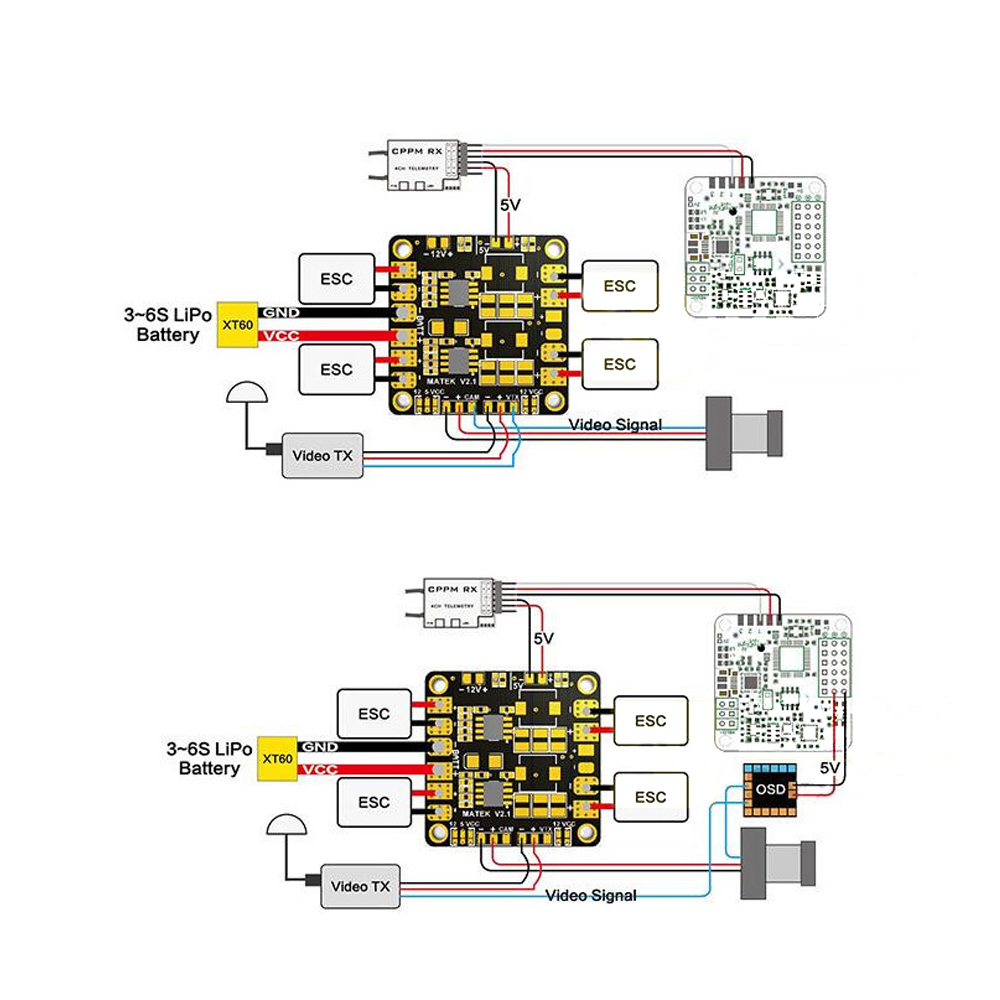 Mini Power Hub Power Matek PDB - Drone Power Distribution Board reseña y precio